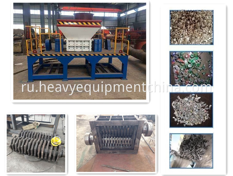 Used Plastic Timber Tire Shredder Machine For Sale